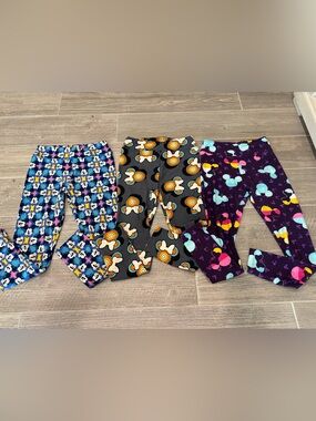 Lularoe Disney Women’s Leggings Bundle of 3 - One Size Fits All